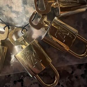 Louis Vuitton Gold Padlock Set - Various #